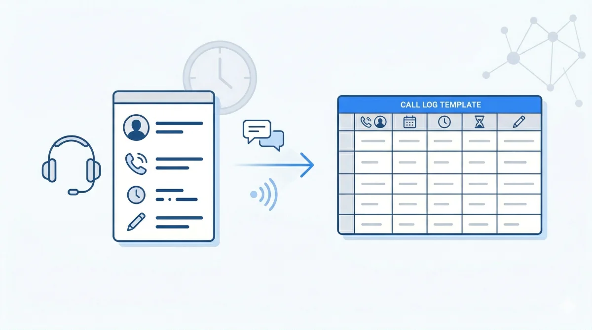 Call Log Excel Template